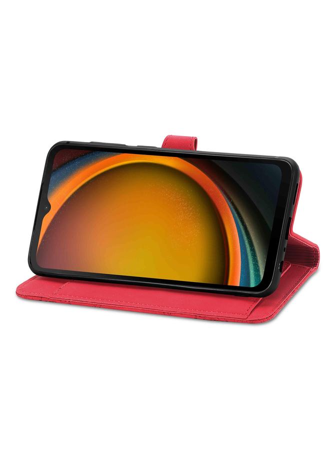 اس-توب جراب لهاتف Samsung Galaxy XCover 7، جراب هاتف جلدي بسحاب منقوش عليه زهور - Image 5