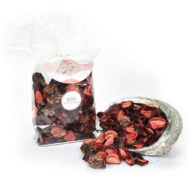 HEM Rose Potpourri 100g Natural Floral Fragrance for Home Dcor Room Freshener Mood Uplift LongLasting Rose Aroma for Relaxation Elegance 25 x 134 x 121 cm - Image 1