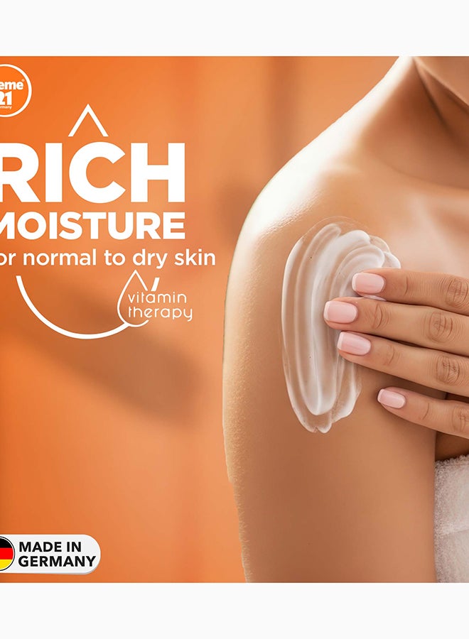 Creme 21 Body Lotion for Normal to Dry Skin | Soft Moisturization With Vitamin E & Aloe Vera | Hydrating Formula for 24H Moisture Barrier Protection | Lightweight & Non Sticky | Made in Germany - Image 4