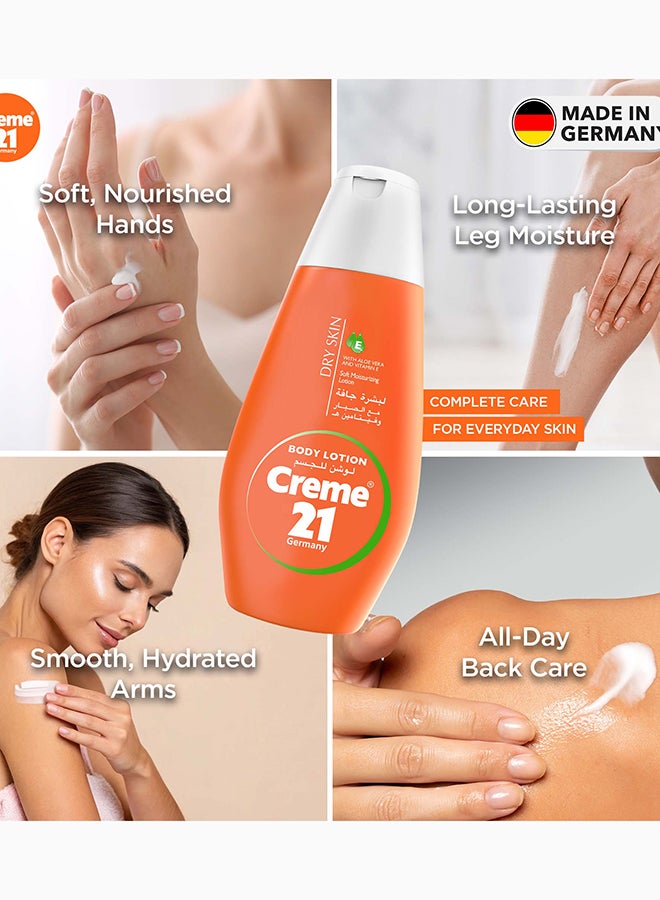 Creme 21 Body Lotion for Normal to Dry Skin | Soft Moisturization With Vitamin E & Aloe Vera | Hydrating Formula for 24H Moisture Barrier Protection | Lightweight & Non Sticky | Made in Germany - Image 5