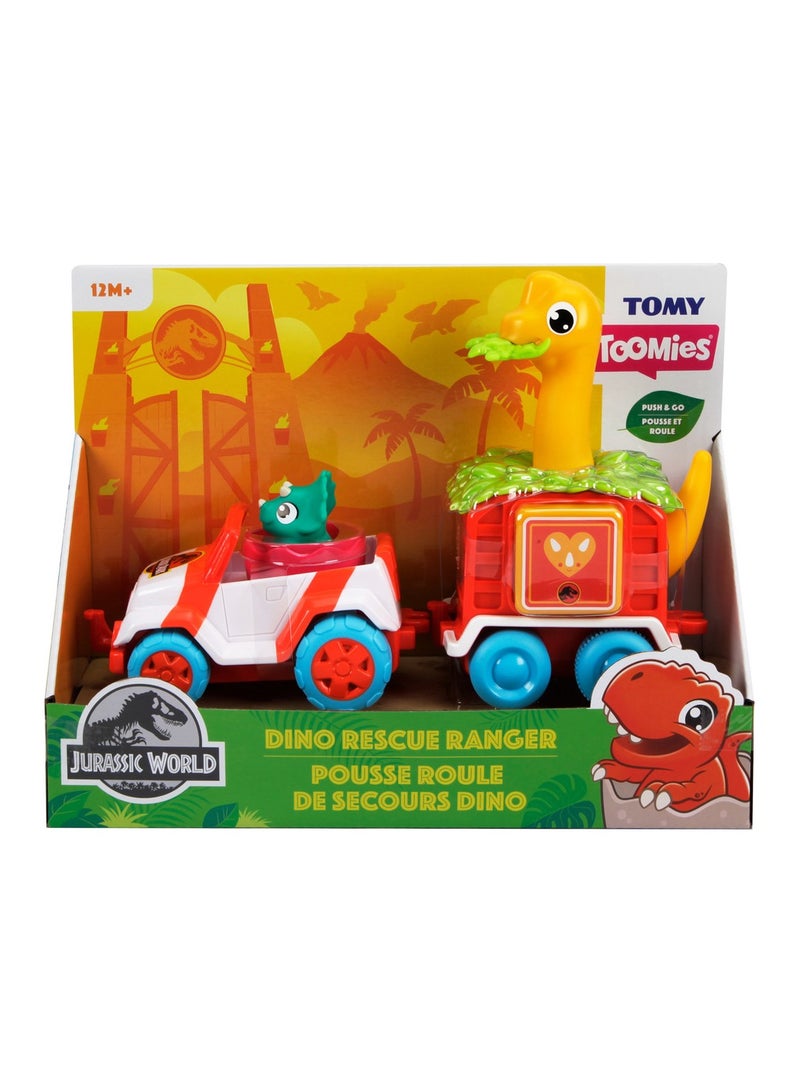 TOMY Toomies Dino Rescue Ranger: Interactive Brachiosaurus Trailer Set for Toddler Learning and Fun, Educational Toy, Motor Skills Development - Multicoloured - Image 5