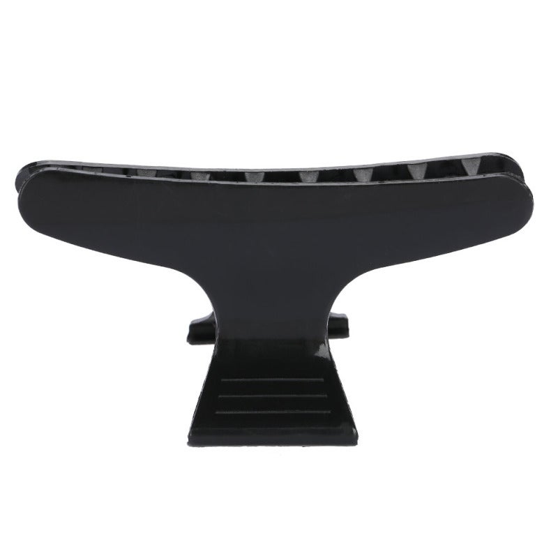 Hair Clip Set: Black Plastic Hair Clamps - Lightweight Tight Grip Hairpin for Women Daily Hair Styling & Sectioning - Image 2