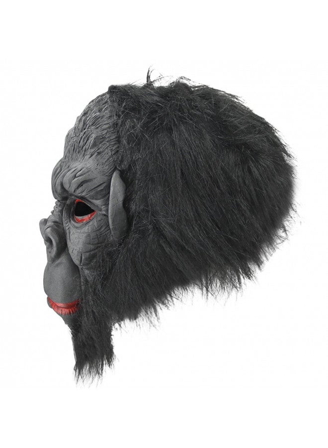 BXT Halloween Party Cosplay Costume Porps Smile Gorilla Ape Full Head Mask Latex Animal Head Fancy Dress Costume Props - Image 5