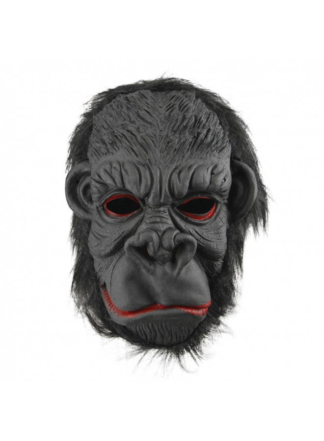 BXT Halloween Party Cosplay Costume Porps Smile Gorilla Ape Full Head Mask Latex Animal Head Fancy Dress Costume Props - Image 2