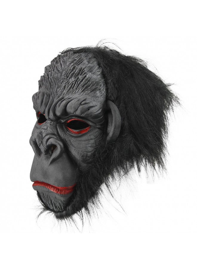 BXT Halloween Party Cosplay Costume Porps Smile Gorilla Ape Full Head Mask Latex Animal Head Fancy Dress Costume Props - Image 4