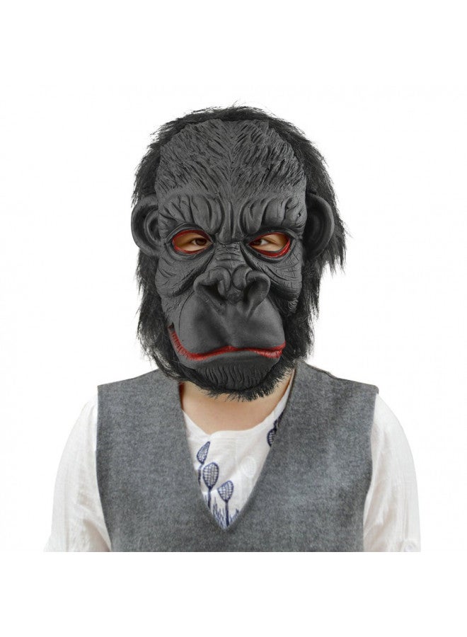 BXT Halloween Party Cosplay Costume Porps Smile Gorilla Ape Full Head Mask Latex Animal Head Fancy Dress Costume Props - Image 3