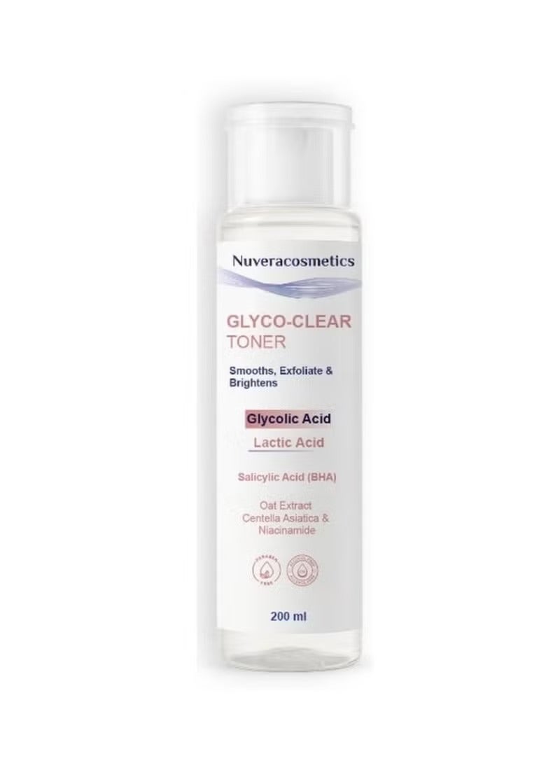 NuveraCosmetics Nuvera Glyco-Clear Exfoliating Toner - Pore Minimizer & Skin Brightening - 200ml - Image 1