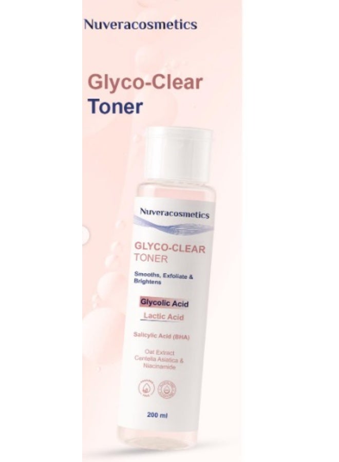 NuveraCosmetics Nuvera Glyco-Clear Exfoliating Toner - Pore Minimizer & Skin Brightening - 200ml - Image 3