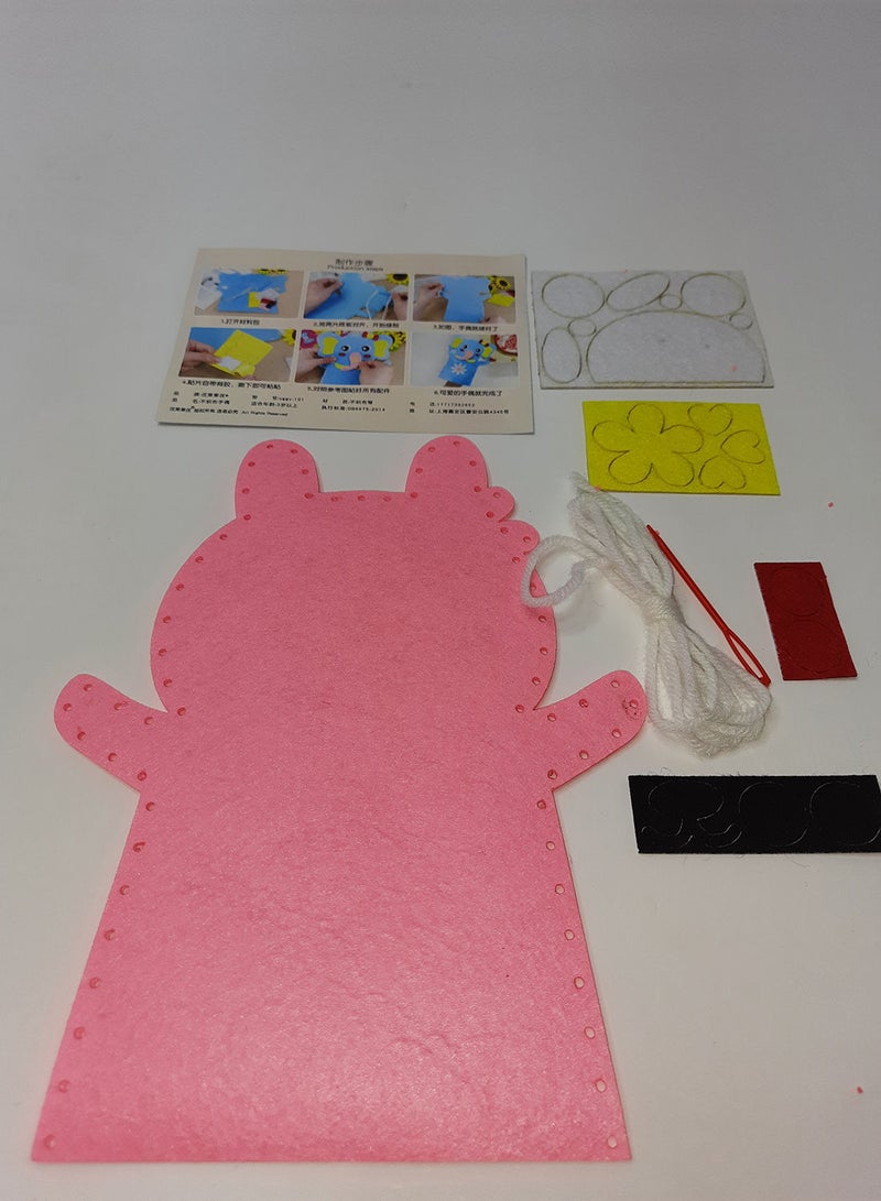 نيبمينينت طقم خياطة للأطفال - يد للدمى (رنب زهري) 22سم - Image 2