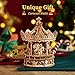 ROKR 3D Wooden Puzzles Music Box DIY Model Building Kit Mechanical MerrygoRound Exquisite Display Gifts for Teens ManWoman Family - Image 4