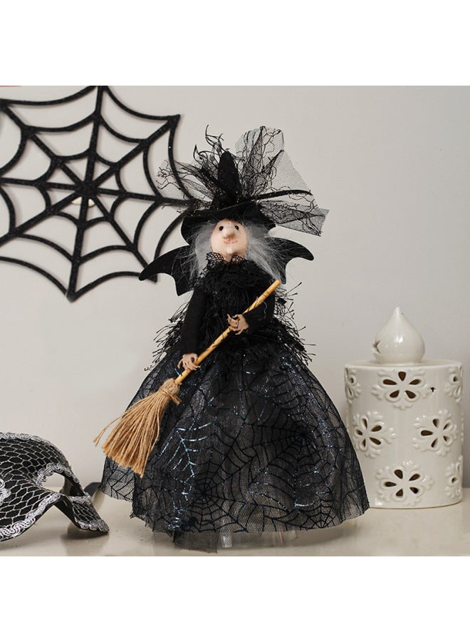 Dual New Halloween Decorations Ghost Festival Witch Doll Tree Top Star Desktop Decoration Doll Ornaments - Image 3