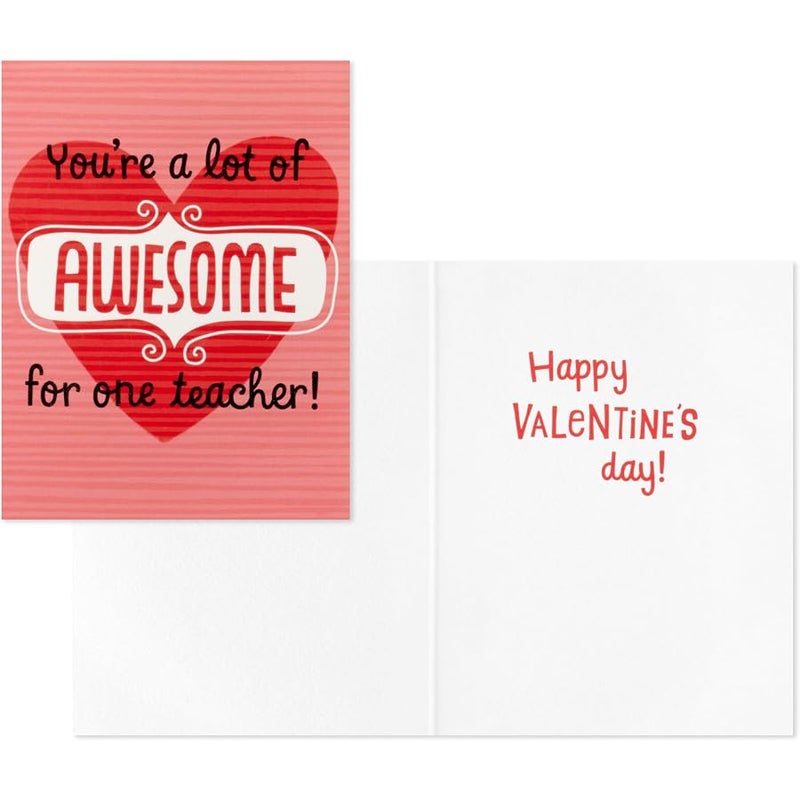 Hallmark Valentines Day Cards for Kids and Mailbox for Classroom Exchange, Doodle Hearts (1 Box, 32 Valentine Cards, 35 Stickers, 1 Teacher Card) (5VBX1030) - Image 5