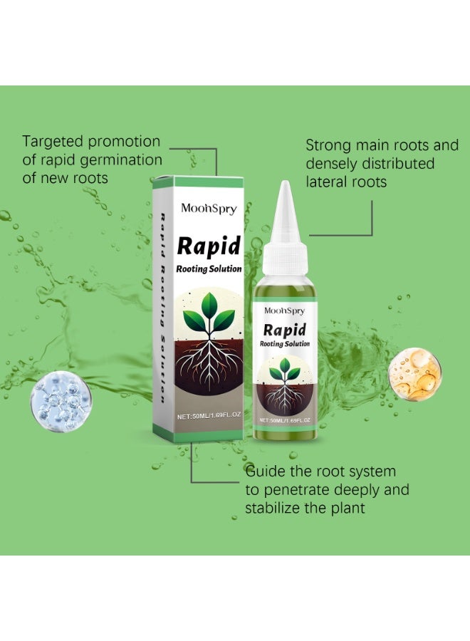 مونسبري عبوتان من محلول تجذير متعدد الأغراض، هرمون تجذير للعقل، محلول تجذير سريع، مكمل غذائي لتعزيز نمو النباتات، بادئ تجذير لعقل النباتات مناسب لحديقة الزهور والخضراوات والأعشاب وأشجار الفاكهة 50 مل*2 - Image 4
