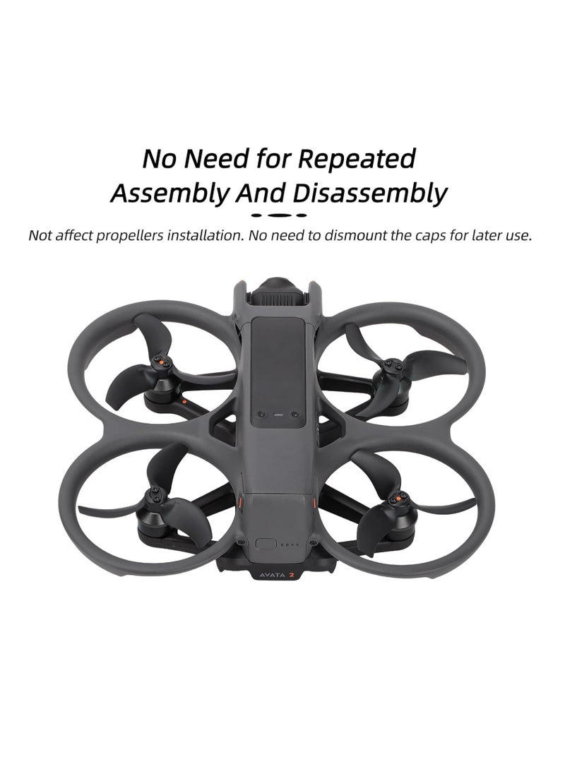 KASTWAVE 4Pcs Motor Cover for DJI Avata 2, Aluminum Alloy Motor Covers, Motor Protect Guard, Dustproof Waterproof Protective Motor Cover Cap, Drone Motor Cover, for DJI Avata 2 Drone Accessories (Red)  - Image 2