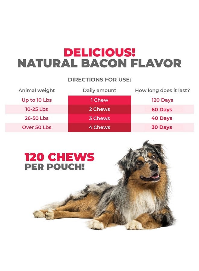 مايتي بيتز ماكس علكات لتخفيف حساسية الكلاب - تخفيف الحكة مع اللبأ والبروبيوتيك ودعم المناعة للحساسية الموسمية وحكة الجلد - Image 2