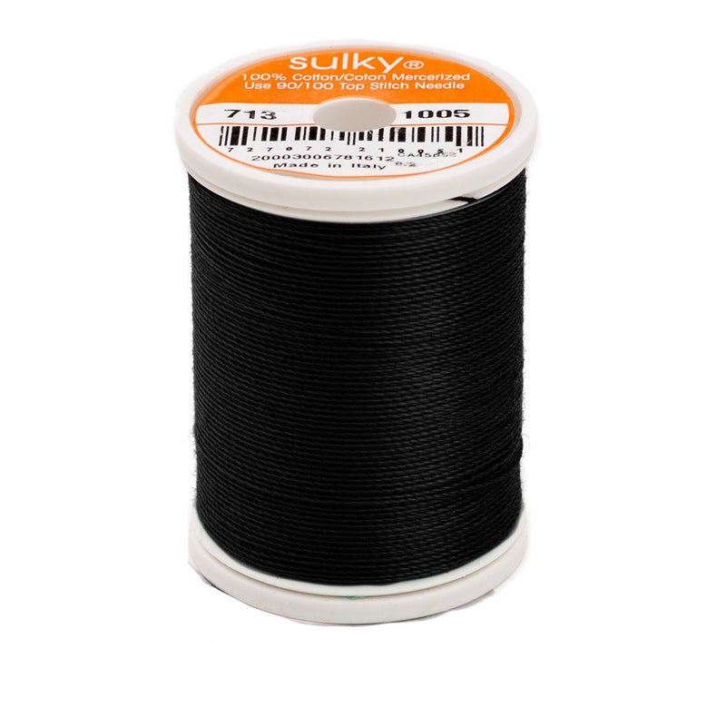 Sulky Cotton Thread 12 wt 330 yd Black - Image 5