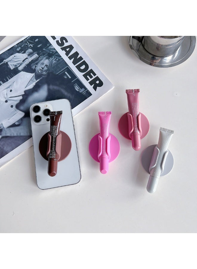 Rhode Phone case silicone back cover round 3m adhesive lip gloss lipstick holder - Image 5