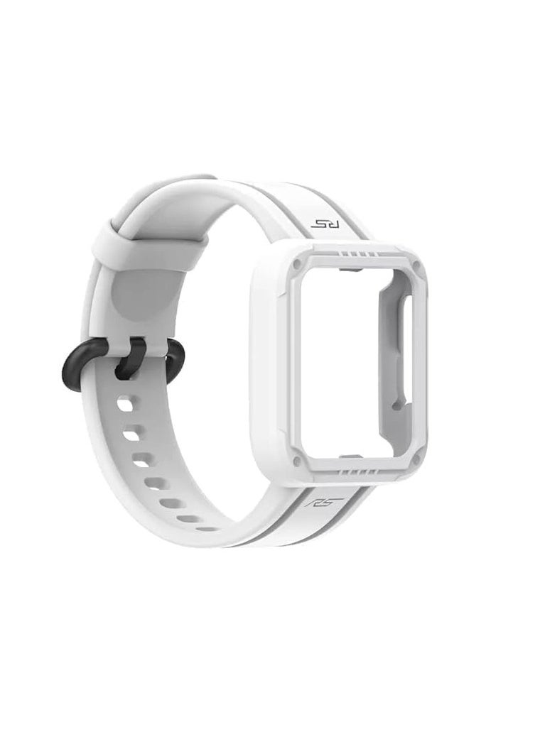 Generic - Watch Band with Case, Silicone Replacement Strap and Silicone Protective Case and Wrist Straps Compatible with Redmi Watch 3 lite Smart Watch - Image 1