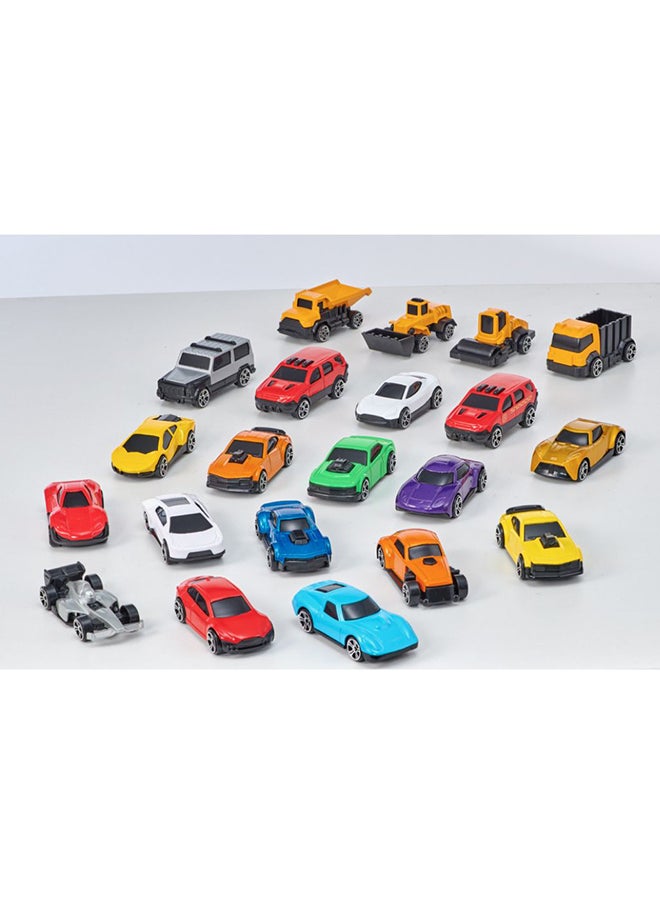 D-Power D-Power Diecast Cars Pack: 1:64 Scale Metal Alloy Collection with Storage Carrying Tub 20-Piece Multicolour Built with a durable alloy body, these vehicles are designed, for playtime  - Image 2