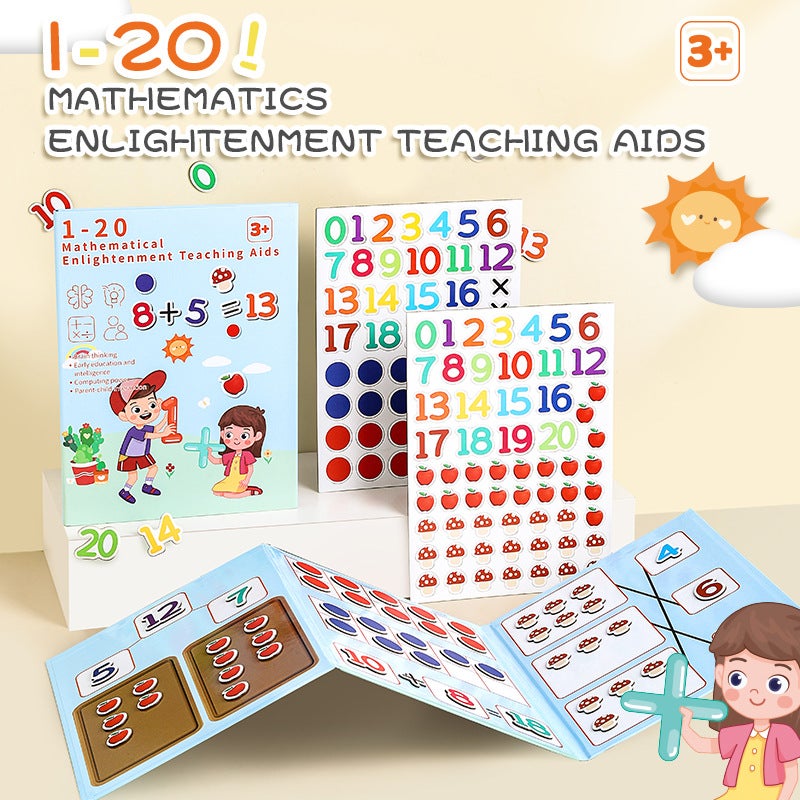 Senmu Full English Kindergarten Mathematics Enlightenment Addition And Subtraction Teaching Aids Digital Decomposition Ten-Grid Array Children'S Magnetic Toys - Image 2
