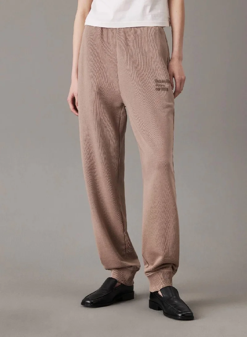 Calvin Klein Jeans Washed Cotton Terry Joggers