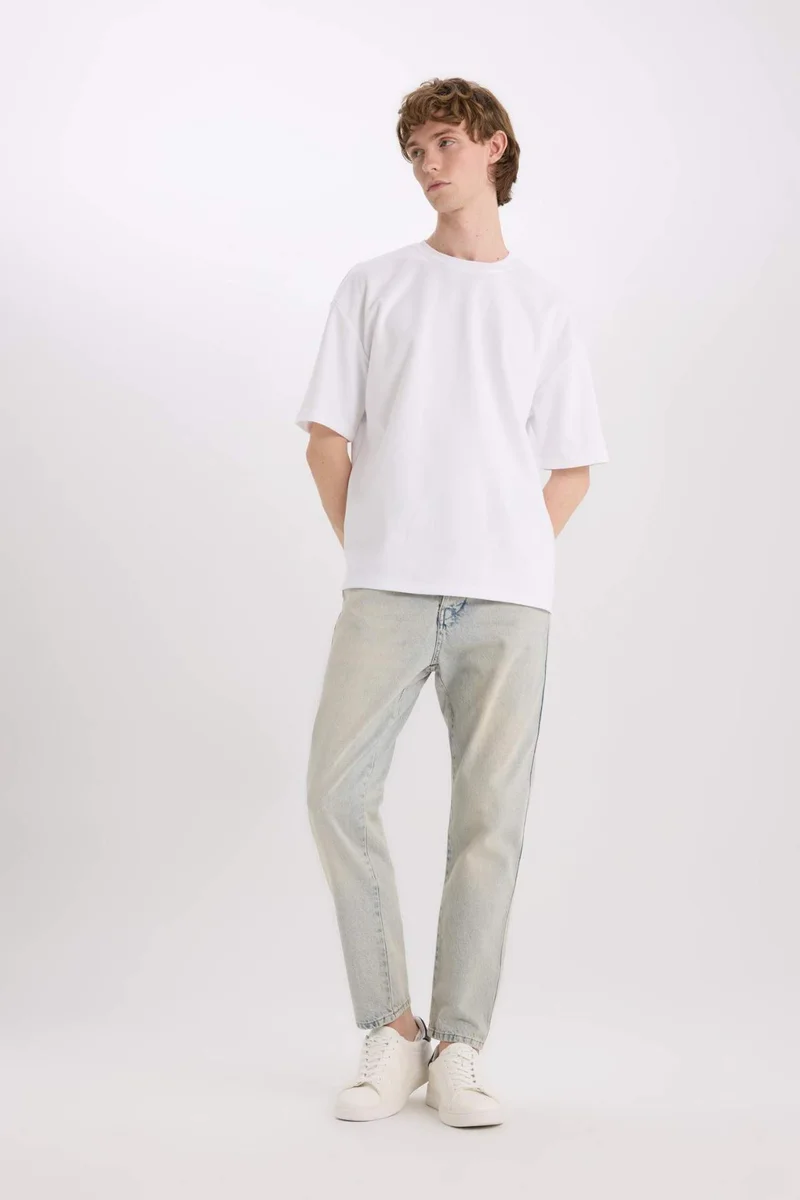 Defacto  90’S Slim Fit Super Skinny Hem Jeans for Men | Best Price UAE