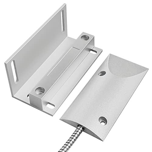 WESUA Magnetic Switch Alarm Sensor Overhead Garage Door Contacts with L Bracket - Image 2
