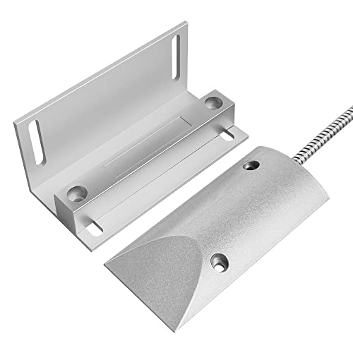 WESUA Magnetic Switch Alarm Sensor Overhead Garage Door Contacts with L Bracket - Image 1