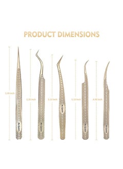 Ms.Queen Ms.Queen Lash Tweezers for Eyelash Extension-Professional Lashing Tweezers for Mega Volume Mink Eyelashes Extensions Applying  - Image 2