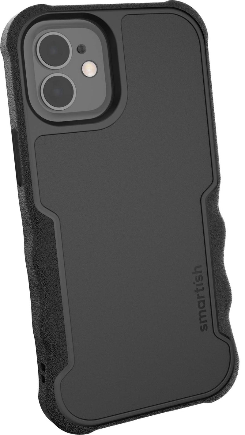 Smartish iPhone 12 mini Armor Case  Gripzilla Rugged  Protective Slim Tough Grip Cover  Black Tie Affair