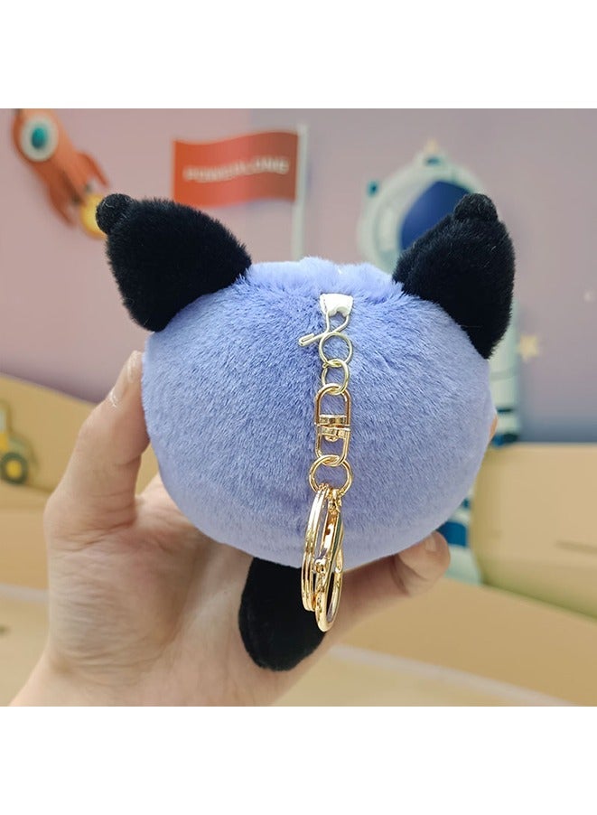 Kuromi Lovely Plush Toys Doll Keychain long tail Kuromi 15cm Plush Doll for Backpack,car,stationery box pendant - Image 4