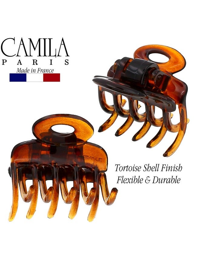 CAMILA Amila Paris Cp3/2 French Hair Clip For Women Set Of 2 Small 1 Inch Girls Hair Claw Clips Jaw Fashion Durable And Styling Hair Accessories For Women Strong Hold No Slip Grip Made In France - Image 3
