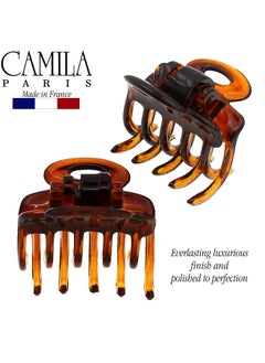 CAMILA Amila Paris Cp3/2 French Hair Clip For Women Set Of 2 Small 1 Inch Girls Hair Claw Clips Jaw Fashion Durable And Styling Hair Accessories For Women Strong Hold No Slip Grip Made In France  - Image 5
