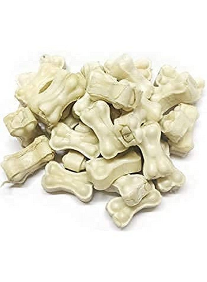 Rawhide Dog Chew Bone Pressed Easy To Digestible (4 Pcs, 2 Inch) - Image 1