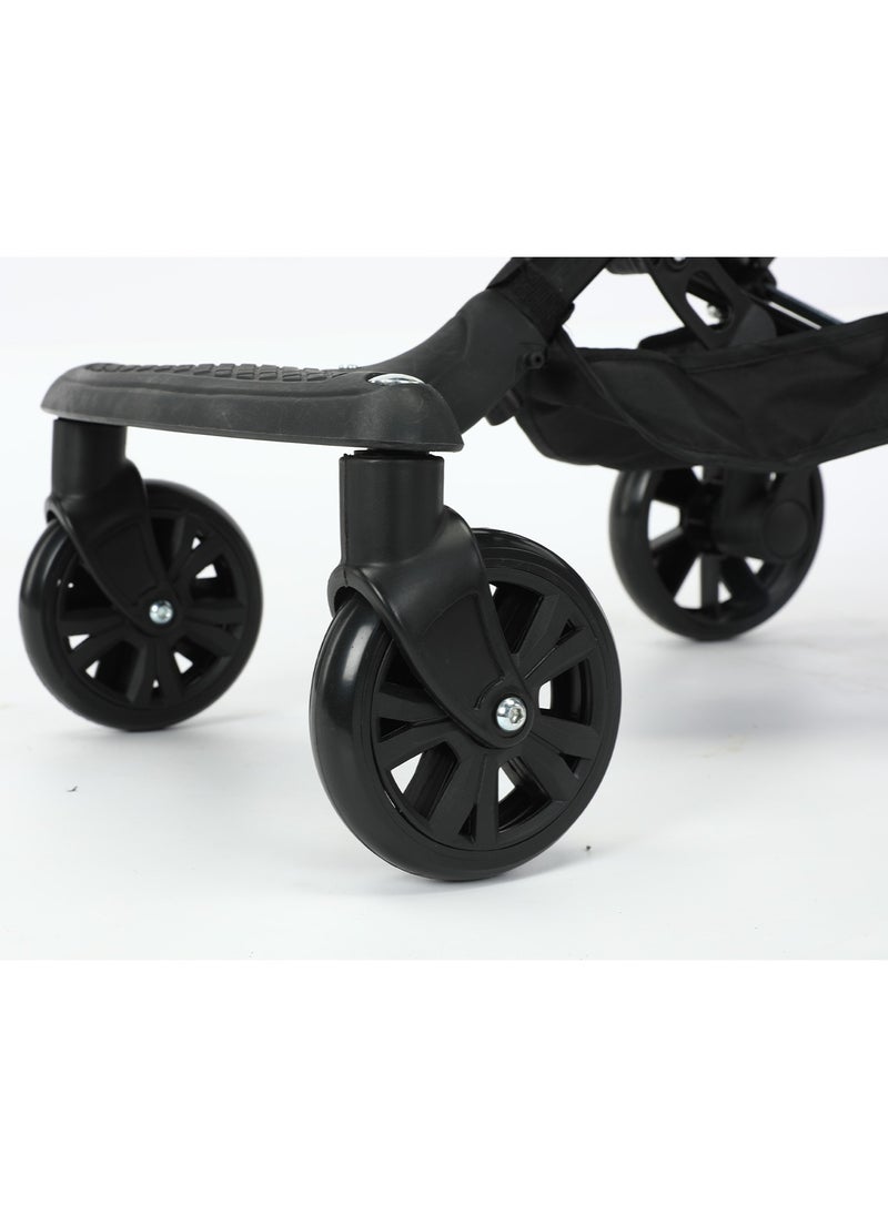 Generic - Lightweight Stroller Two-way Pushing Foldable Can Be lying Can Sitting with Canopy Suitable For Children Aged 1-5 Black Red - Image 1