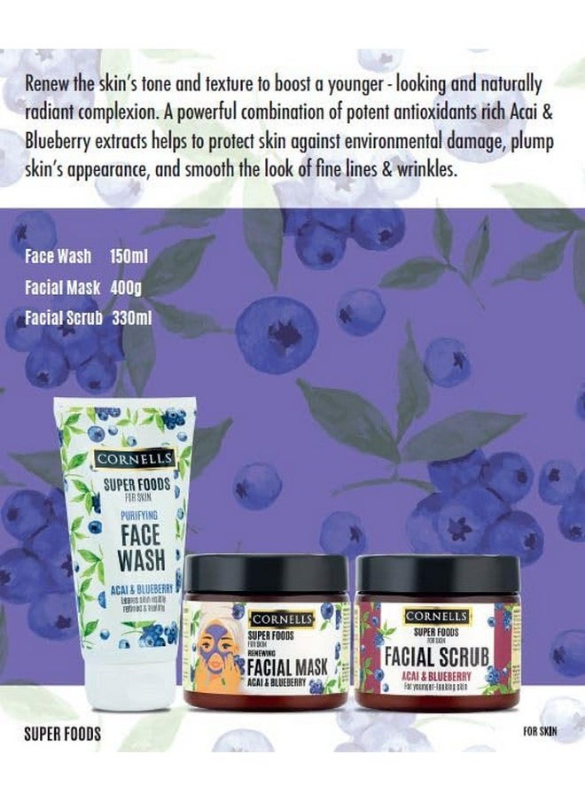 CORNELLS - Super Food Acai & Blueberry Body Lotion 500Ml | For Younger Looking Skin | Antioxidentrich | For Men And Women - Image 1
