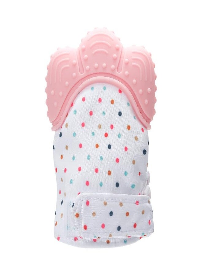 KALRA MAGIC Baby Silicone Hand Teether Mitten, BPA-Free Food-Grade Teething Glove for Newborns & Infants (Pink) - Image 1