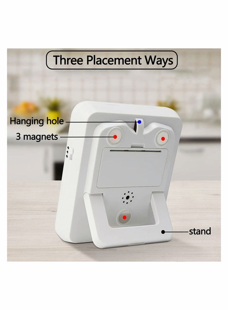 Y&D Digital Dual Kitchen Timer 3 Channels Count UP Down Stopwatch for Cooking Large LCD Display Adjustable Volume Alarm with Magnetic Back Stand Gourmet Enthusiast - Image 4