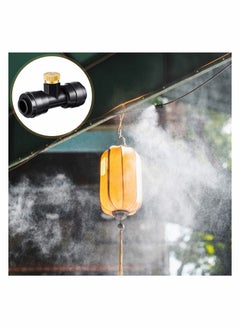 KASTWAVE Misting Nozzles, KASTWAVE Kit Include Water Misting Nozzle Tees Thread 1/4 Inch and Brass Orifice Nozzle with Black Plug for Outdoor Spray Cooling System (72 Pieces in Total)  - Image 5