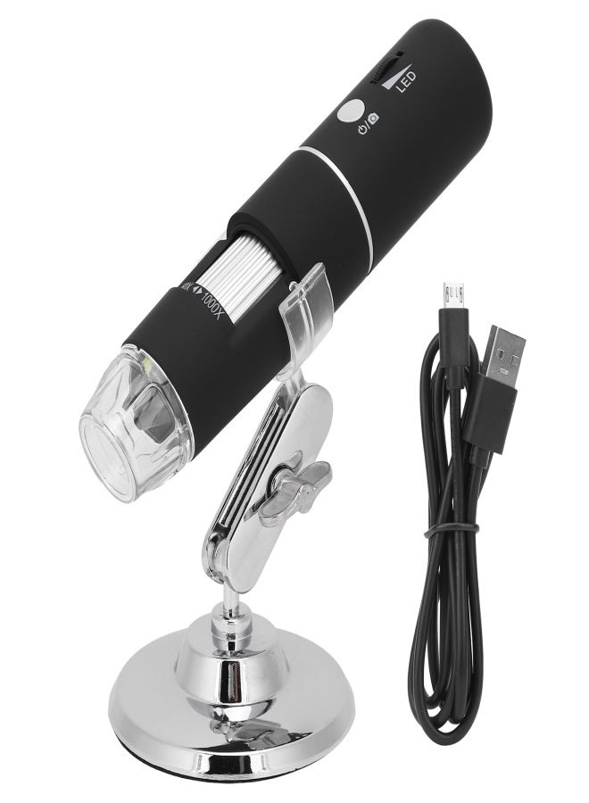 1080P WiFi Electronic Digital Microscope 2MP 50-1000X Digital Magnifier Camera with 8 LED Lights - Image 1