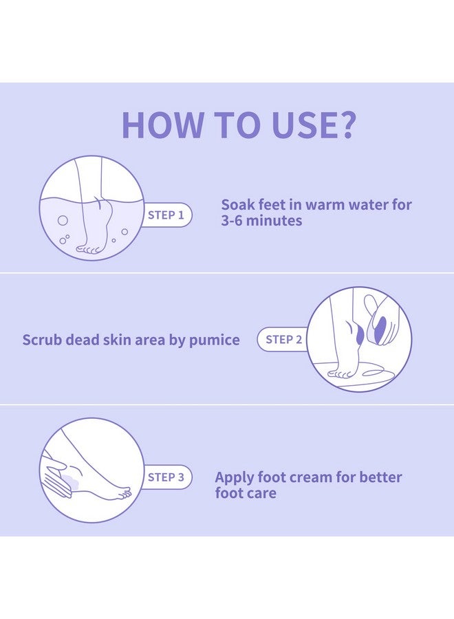 نوفال حجر الخفاف نوفال لتنظيف القدمين وإزالة الجلد الميت، أداة إزالة مسامير القدم، أدوات باديكير، إسفنجة خفاف أرجوانية، للاستخدام المنزلي في صالونات الأظافر، 40 قطعة - Image 4