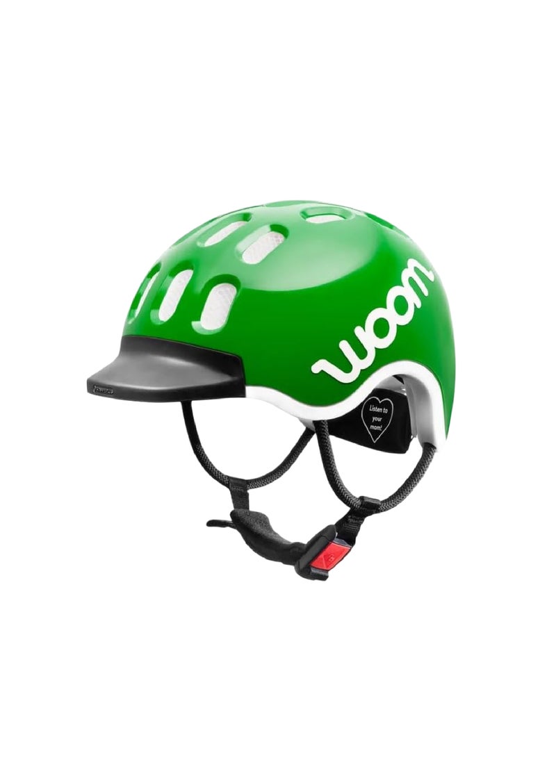 Woom Bike Helmet – Bicycle Helmet for Kids – Adjustable Dial-Fit – Extra Small Size – Woom Green - Image 1