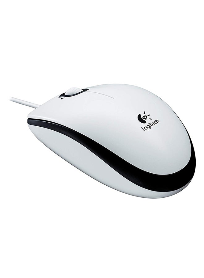 Logitech M100 Wired USB Mouse White - Image 3