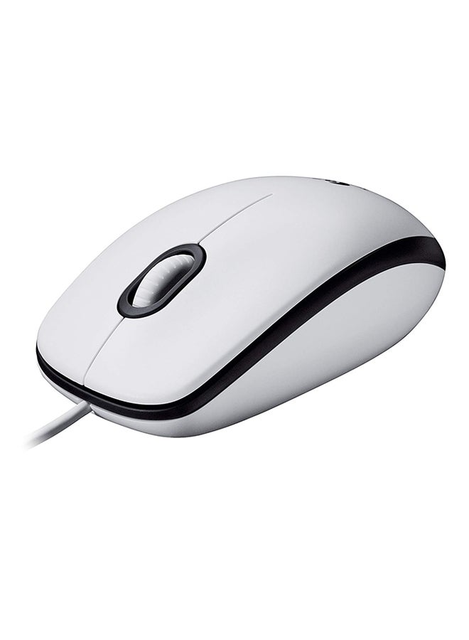 Logitech M100 Wired USB Mouse White - Image 2