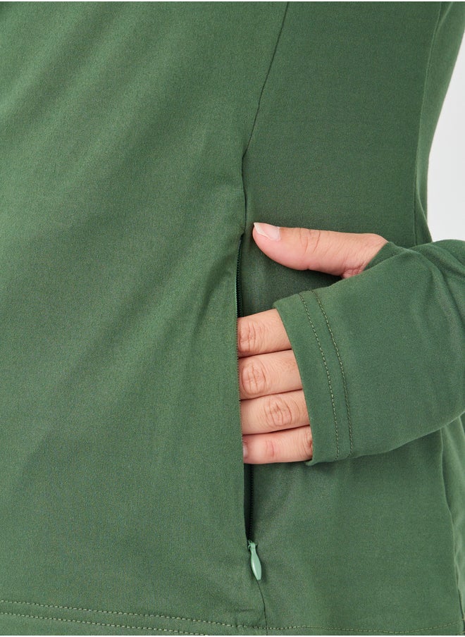Styli Contour Effect Stitch Detail Long Sleeve Top  - Image 3