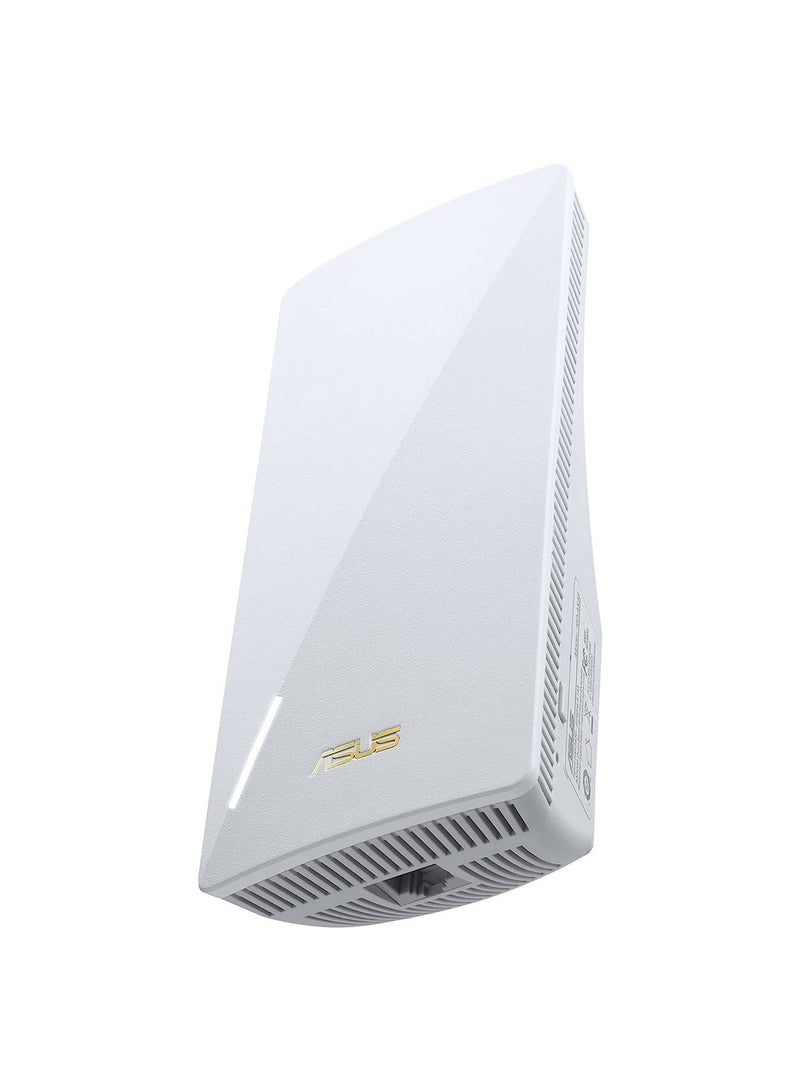 ASUS RP-AX58 AX3000 WiFi 6 Range Extender, AiMesh, 3000 Mbps, 1x RJ45 LAN, UK Plug, 90IG07C0-MU0C10 White - Image 3