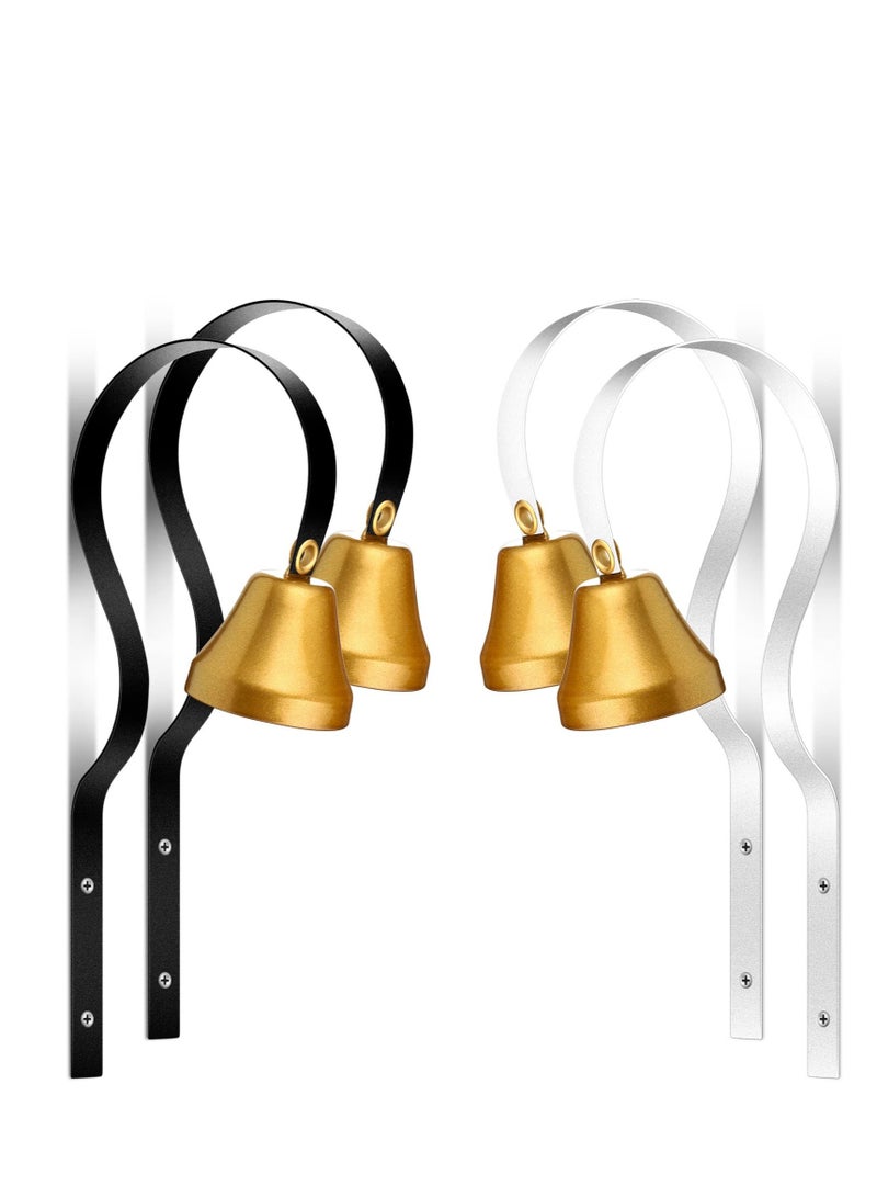 Shopkeepers Doorbell Set - Vintage Metal Doorbell for Office & Store Entry - Easy Installation Antique Design - 4 Pack for Home & Business Use - Image 1