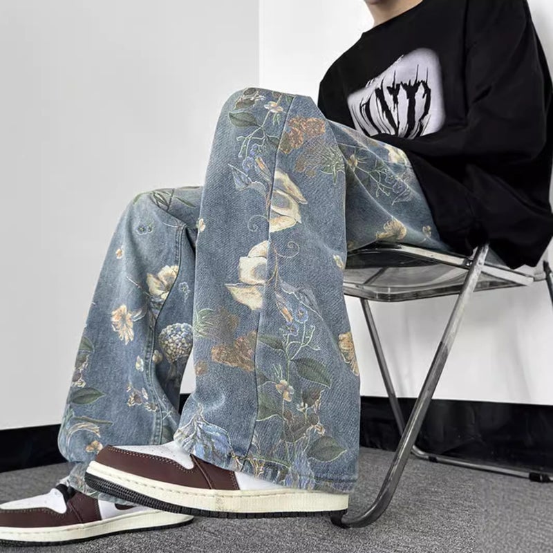 Unisex Classic Denim Jeans Loose Fit Daily Outdoor Wear - Image 5