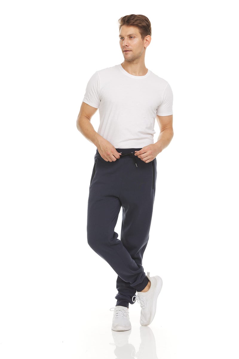 PURE CHAMP Mens 3 Pack Fleece Active Athletic Workout Jogger Sweatpants for Men with Zipper Pocket and Drawstring Size S-3XL (Small, Set 2) - Image 2