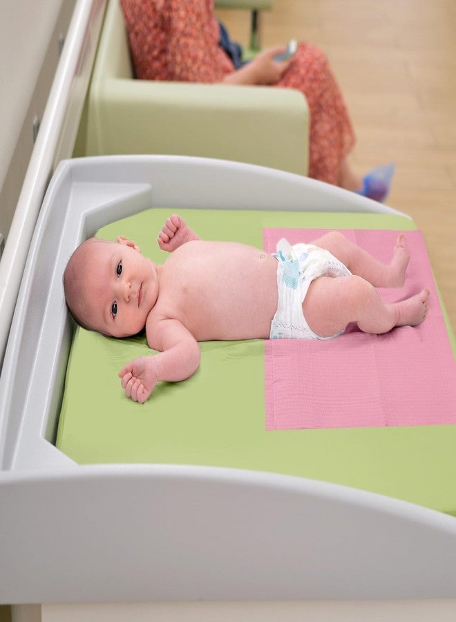 Threlaco 100pcs Disposable Changing Liner 2-ply Baby Changing Station Pad Disposable Changing Pads Diaper Changing Mat Portable Sanitary Liner Refills for Commercial Restrooms (Pink) - Image 5